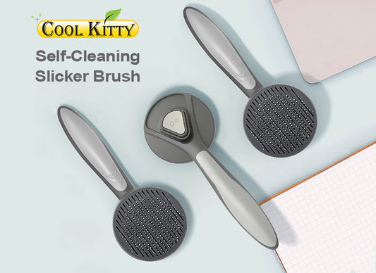 Self-Cleaning Slicker Brush