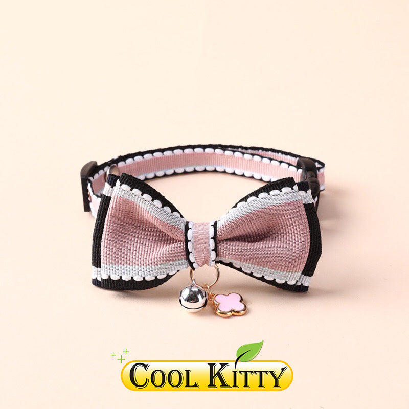 Cat Collar - Double Layer Bow Tie