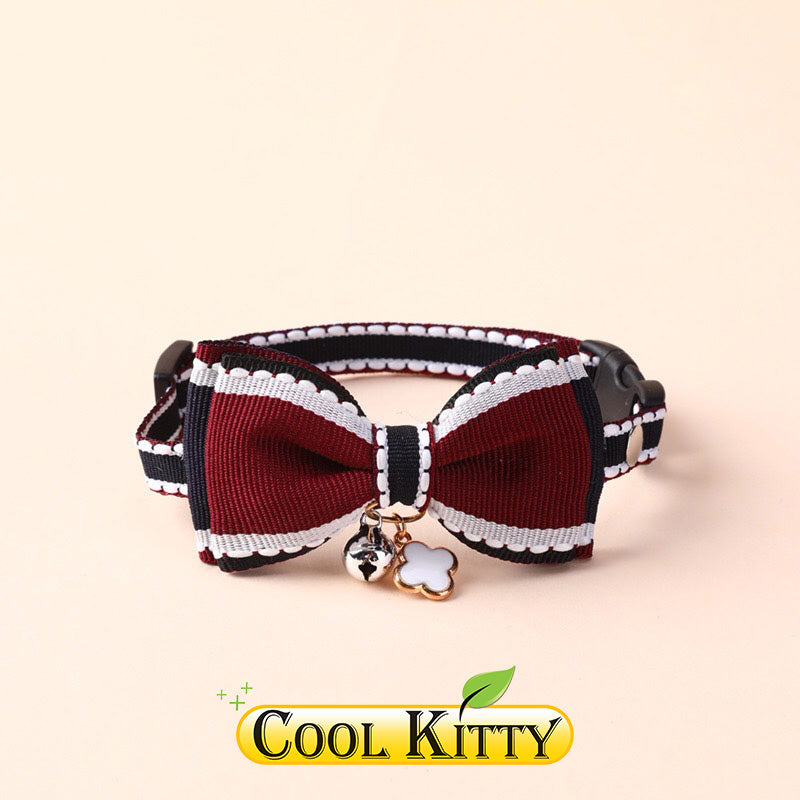 Cat Collar - Double Layer Bow Tie